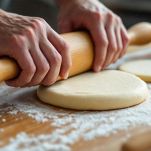 Dischi di pizza su piastra