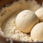 Zeppole pronte per la lievitazione