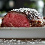 Roast beef con crosta di sale pronta da rompere