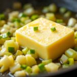 Cipolla e pancetta rosolate in padella