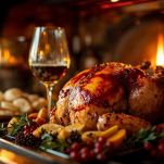 Tacchino in forno che cuoce e si rosola