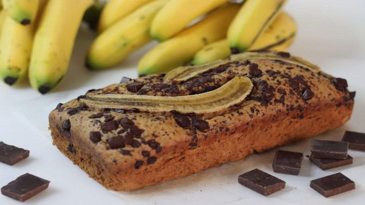 Torta al cioccolato e banane