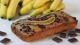 Torta al cioccolato e banane