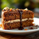 Torta spolverata con zucchero a velo