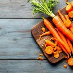 Carote pelate e grattugiate finemente