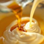 Impasto con latte, olio e vaniglia