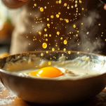 Crema con uova e panna incorporata