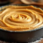 Impasto versato in tortiera imburrata