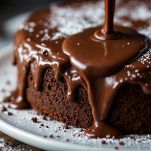 Torta ricoperta con Nutella in superficie