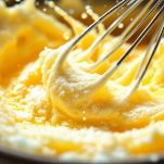 Uova montate chiare e spumose