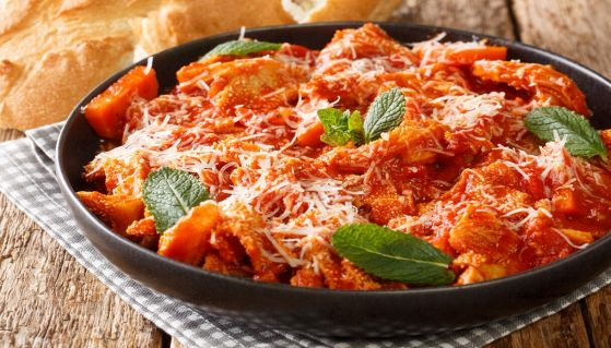Trippa al sugo con menta