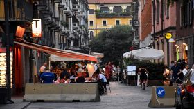 Milano, zona Brera con ristoranti e altri locali