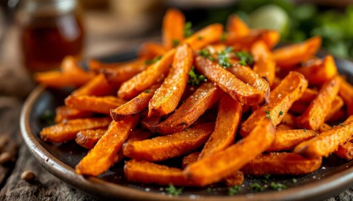 Patate dolci fritte