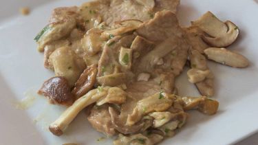 Scaloppina panna e funghi