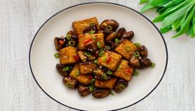 Tofu con i funghi