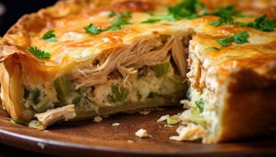 Torta salata ripiena