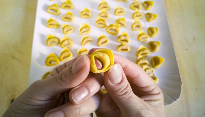 Tortellini emiliani fatti in casa