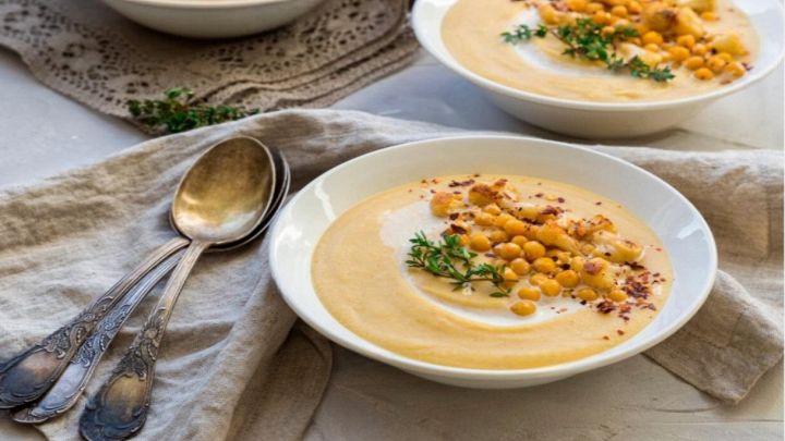Vellutata di cavolfiore e ceci