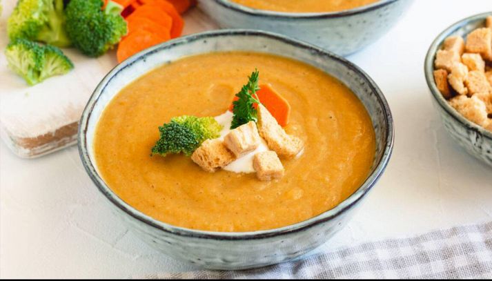Vellutata di broccoli e carote