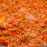 ragù preparazione per anelletti alla siciliana