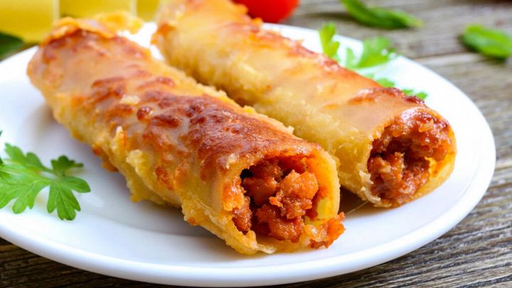 Cannelloni zucca e salsiccia