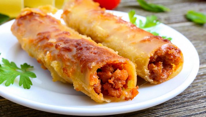Cannelloni zucca e salsiccia