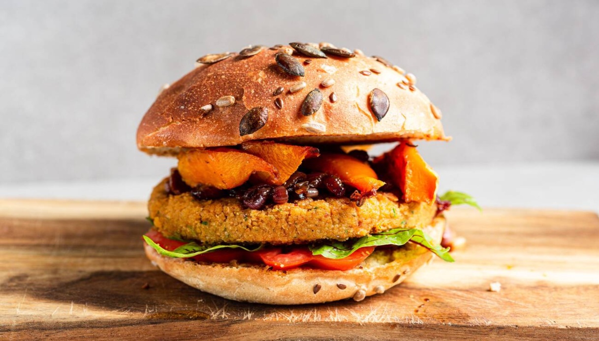 Hamburger di zucca e ceci