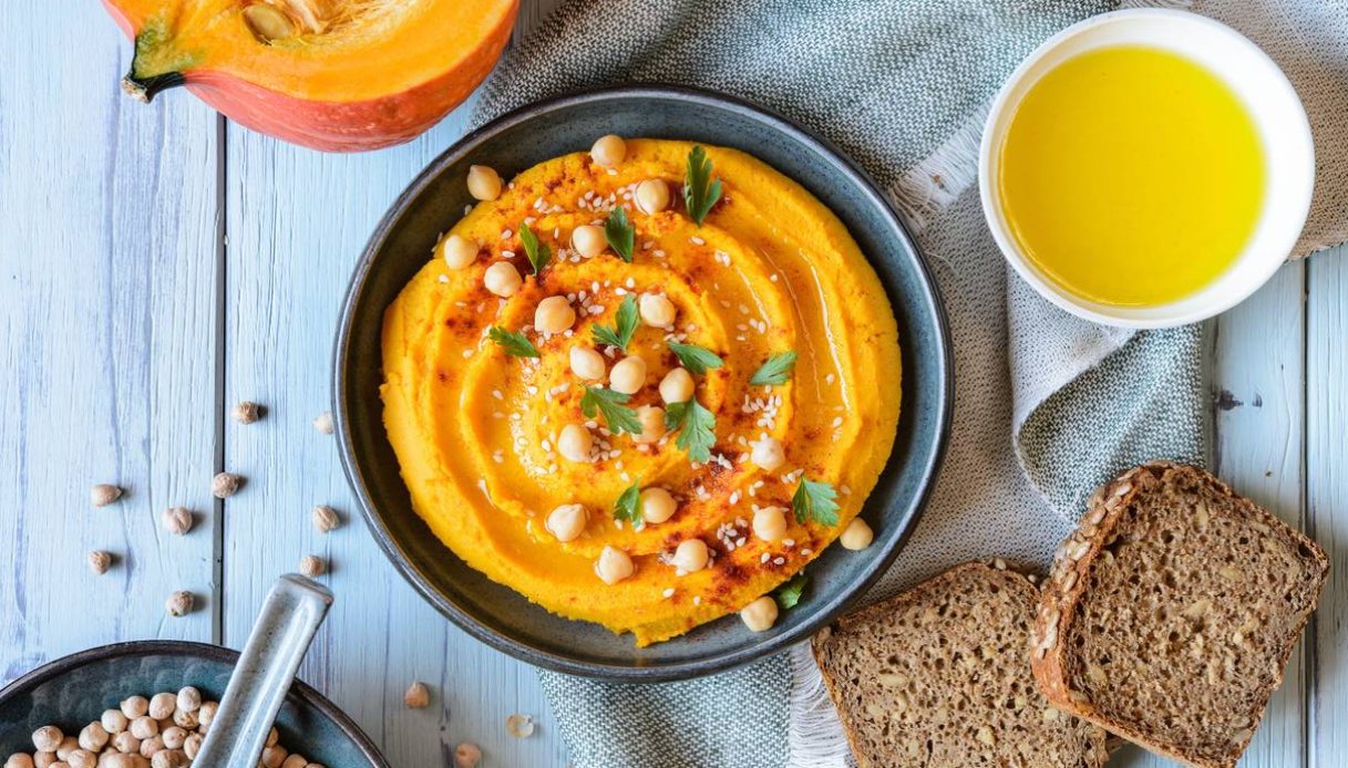 Hummus di ceci e zucca