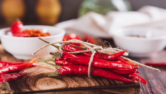 Peperoncini rossi e brillanti
