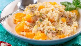 Orzotto zucca e salsiccia