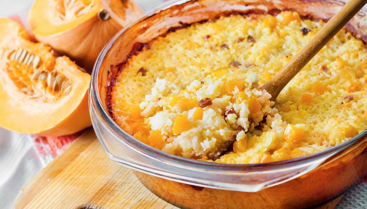 Riso con la zucca al forno
