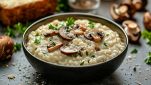 Risotto con crema di funghi