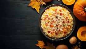 Risotto zucca e prosciutto crudo