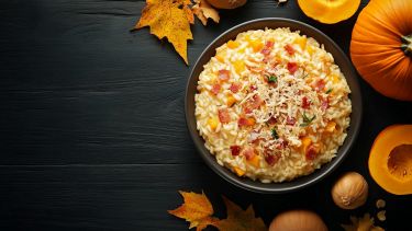 Risotto zucca e prosciutto crudo