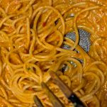 salsa-pomodorini-e-fiori-di-zucca-mantecata