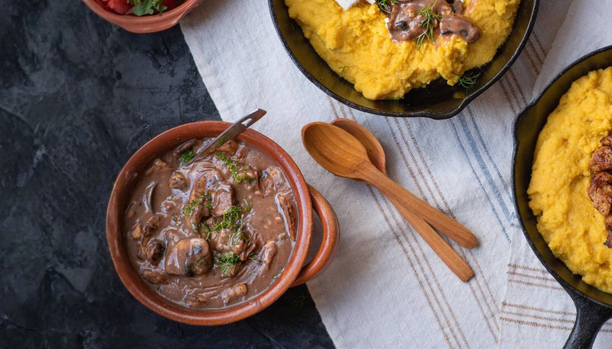 Scaloppine di seitan e funghi