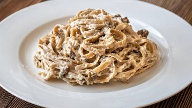 Pasta con crema di funghi porcini