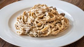 Pasta con crema di funghi porcini