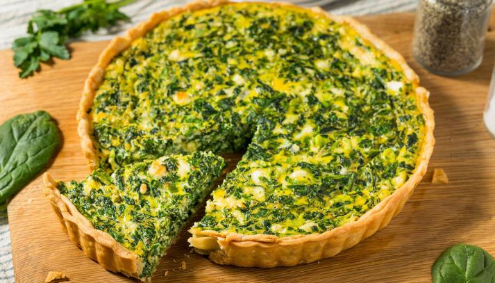 Torta salata spinaci e mozzarella