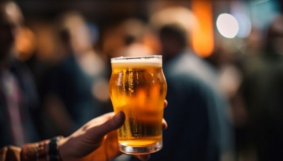 Bicchiere di birra fresca