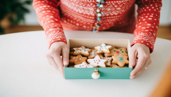 Biscotti di Natale in confezione regalo