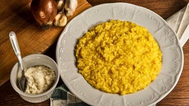 risotto stracchino e zafferano