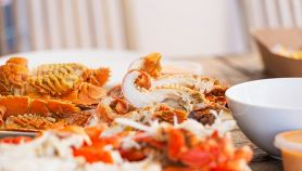 Deliziosi frutti di mare e crostacei