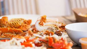 Deliziosi frutti di mare e crostacei