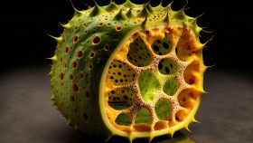 Particolare melone cornuto