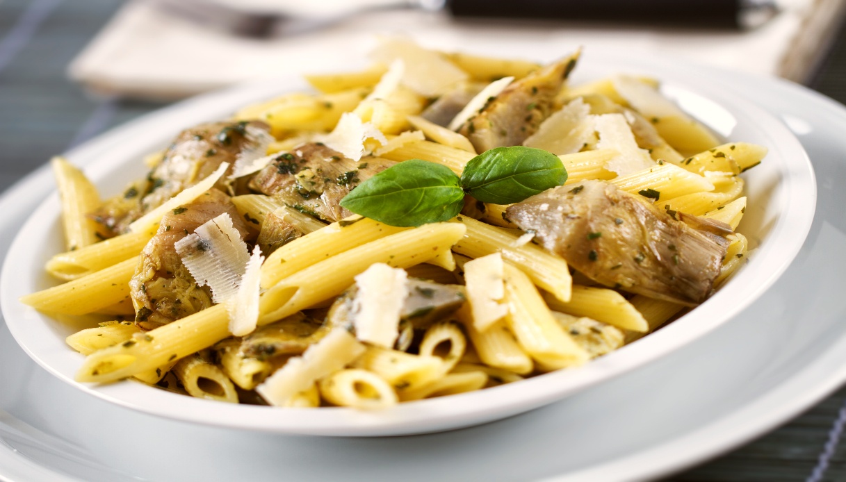 Penne ai carciofi e lime