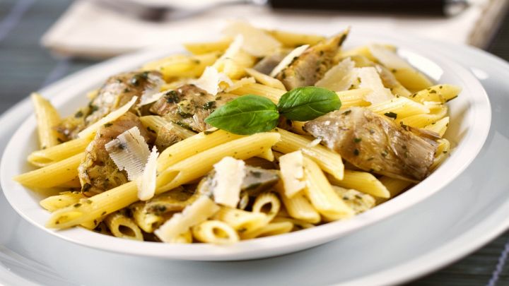 Penne ai carciofi e lime