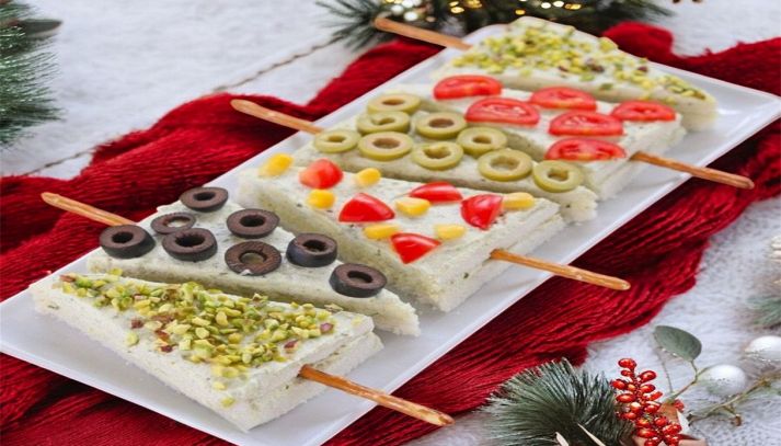 Tramezzini alberi di Natale