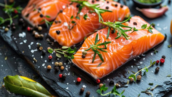 Invitante salmone con pepe rosa e rosmarino