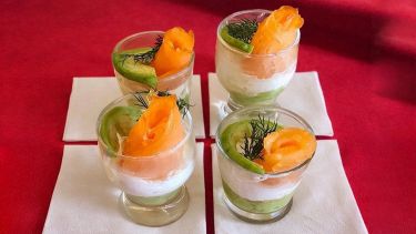 Mousse di salmone e Avocado